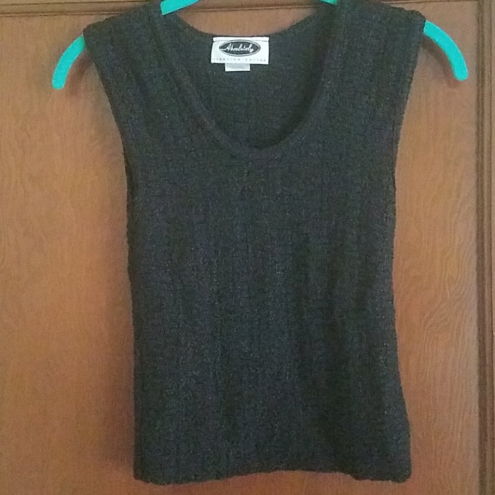 Vintage 90's Absolutely small black blouse